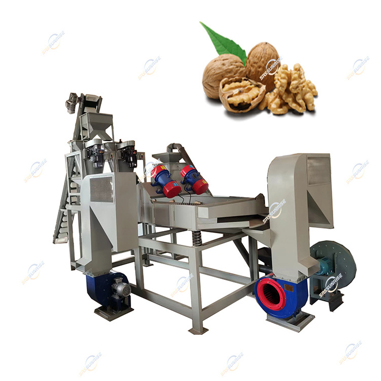 Sheller Processing Plant Commercial Automatic Pecan Nuts Shelling Cracker Walnut Crusher Machine