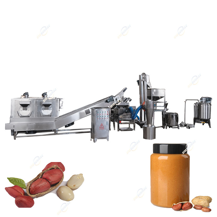 Production Line Tahini Shea Nut Hazelnut Almond Cashew Peanut Sesame Paste Butter Making Processing Machine Price