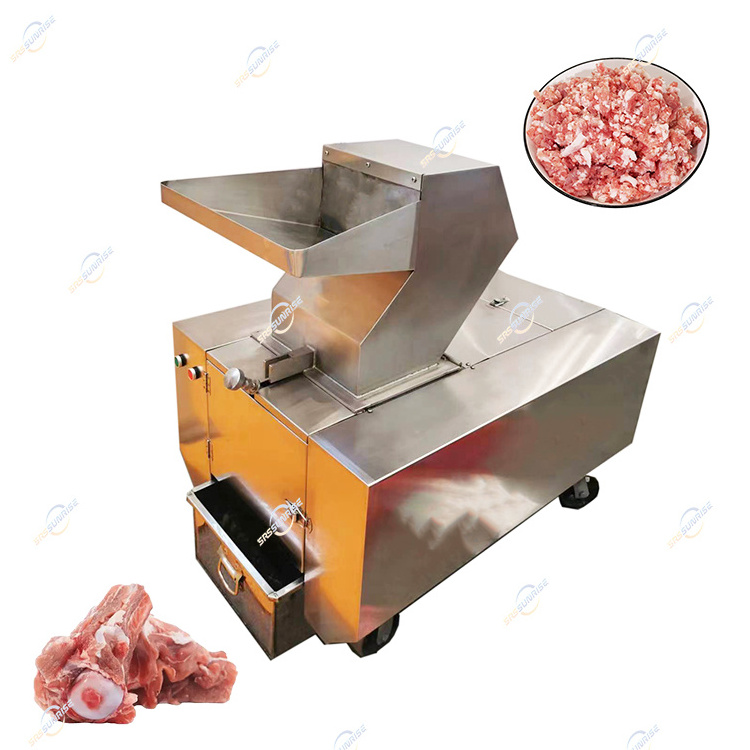 Electric Automatic Chicken Grinder Cutting Shredder Meat Cattle Cow OX Pig Bone Crushing Machine