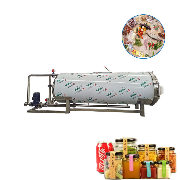 200l 500 Liters Small Retort Machine Autoclave Canned Seafood Meat Fruit Food Sterilizers