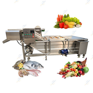 Automatic Air Bubble Washing Dates Sea Citrus Fruit Cucumber Bubble Washing Cleaning Machine