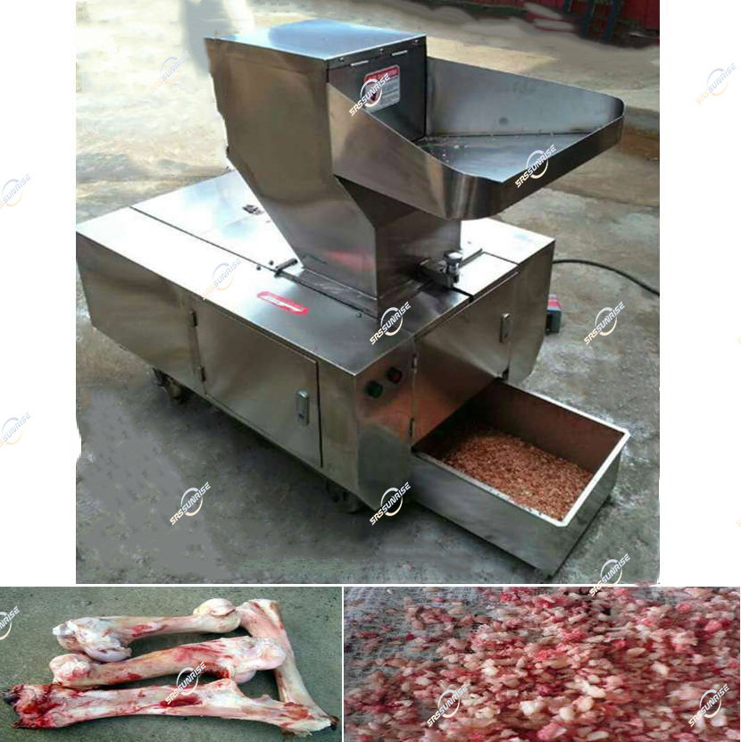 Electric Automatic Chicken Grinder Cutting Shredder Meat Cattle Cow OX Pig Bone Crushing Machine