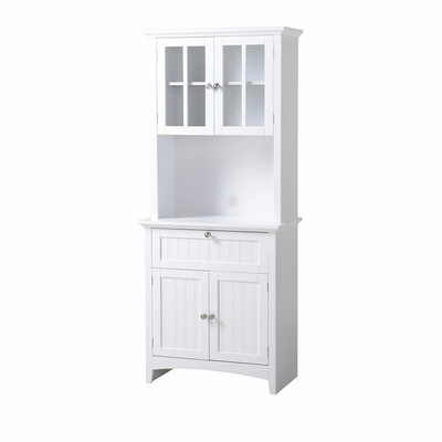 Modern Free Standing Kitchen Hutch Buffet Storage Cupboard Microwave Oven Cabinet