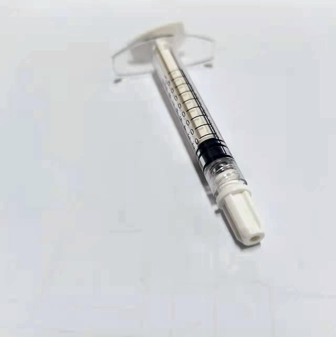 Disposable cosmetic 1ml skinny sterile glass syringes for hyaluronic acid filler