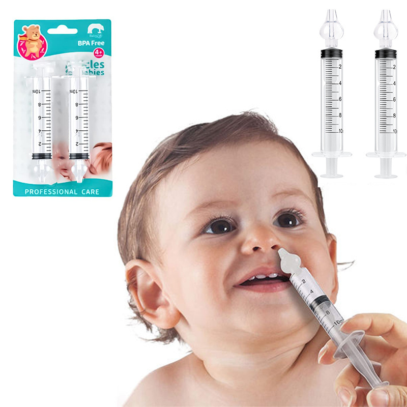 CE Certification 10ml Infant Nose Irrigator Silicone Baby Nasal Aspirator for Safe and Effective Nasal Irrigation and Cleaning