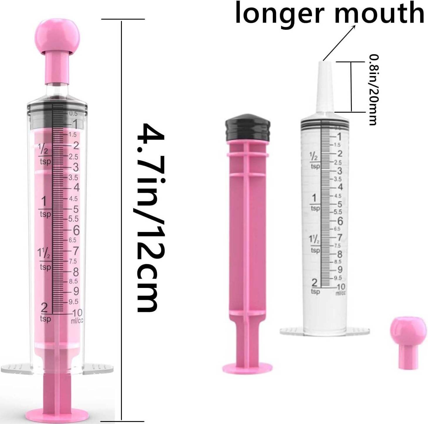 CE Durable Sterile 5ml 10ml plastic dispensing Individually luer slip/lock baby oral feeding syringe for medicine