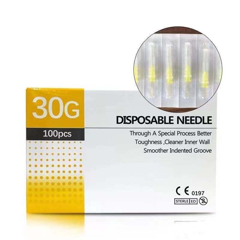 CE Marked Bulk Sharp Hyaluronic Acid Pen Filler Injection Needles 30g 4mm Disposable Mesotherapy Needle for Sale