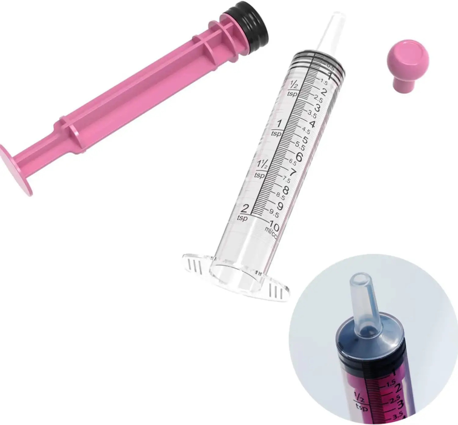 CE Durable Sterile 5ml 10ml plastic dispensing Individually luer slip/lock baby oral feeding syringe for medicine