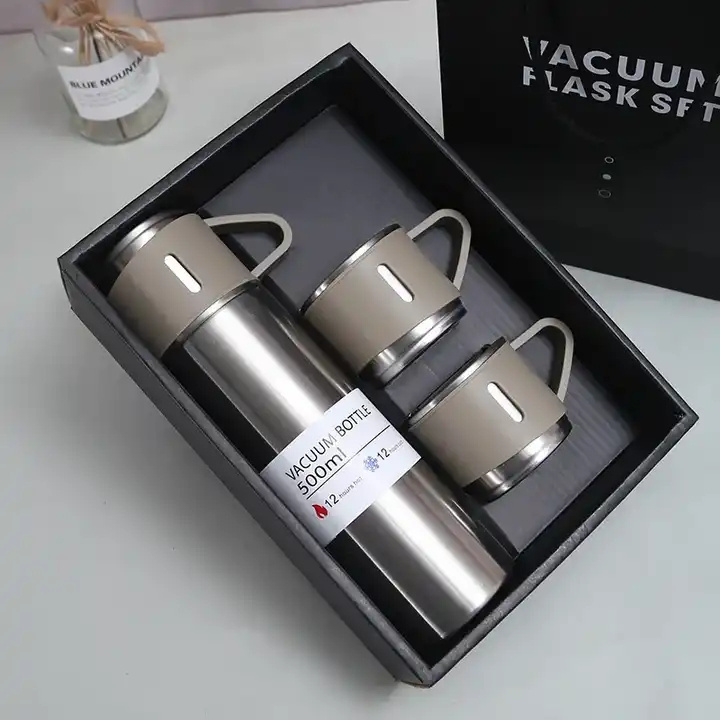 Stainless Steel Termo Trio Of Water Bottles Thermos Vacuum Flask Flask By Dozen Price mug set