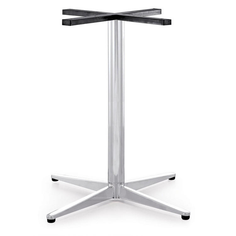 stainless steel cross four or three claws tulip table metal stand base for shop restaurant table stand foot legs