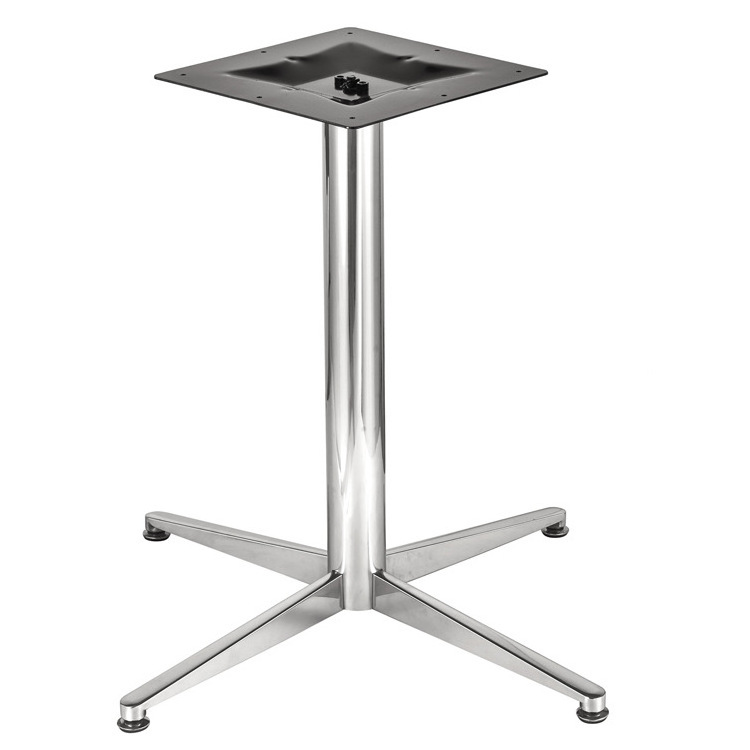 stainless steel cross four or three claws tulip table metal stand base for shop restaurant table stand foot legs