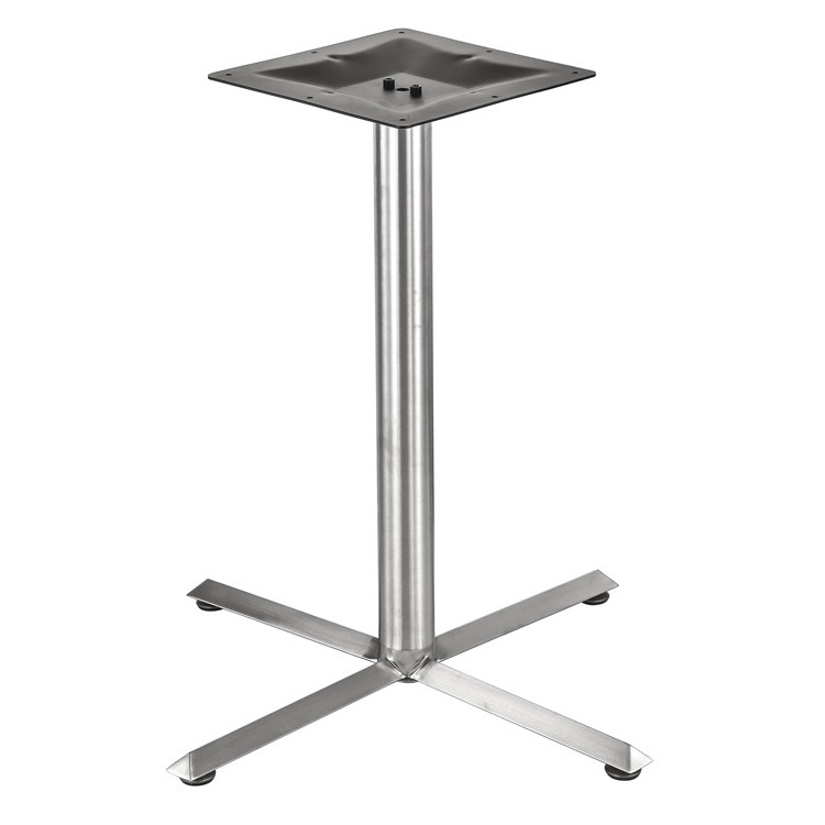 stainless steel cross four or three claws tulip table metal stand base for shop restaurant table stand foot legs