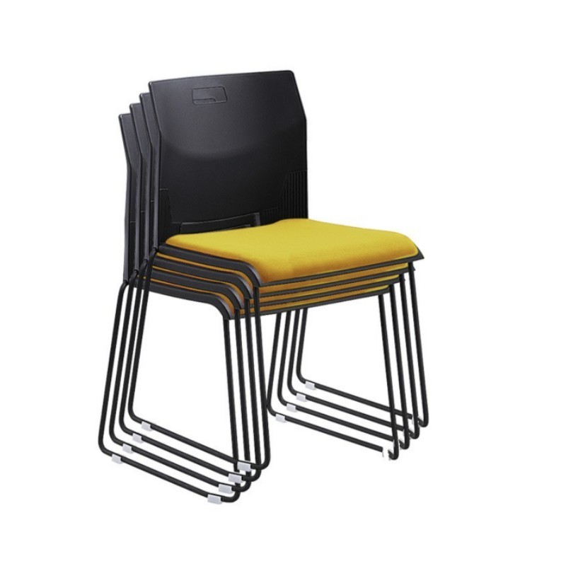 School hot sell office training black grey green white color available stackable waiting plastic conference chairs