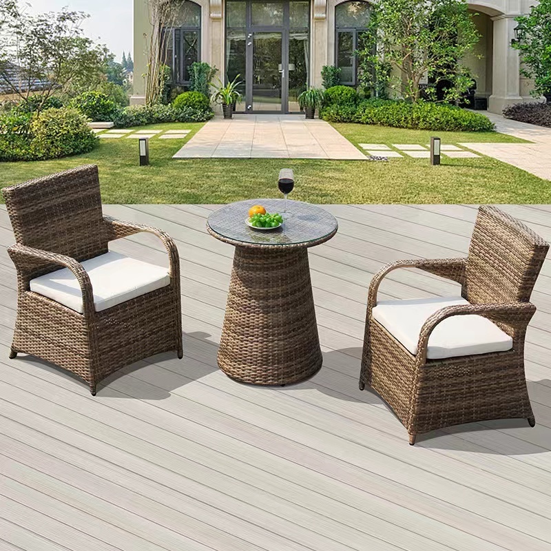 luxury rattan wicker outdoor furniture garden dining table 4 chairs sofa sets