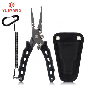 YUEYANG Newly Arrived Stainless Steel Fish Tools Portable Cutter Titanium Fishing Plier Scissor Braid Line Lure Cutter Hook