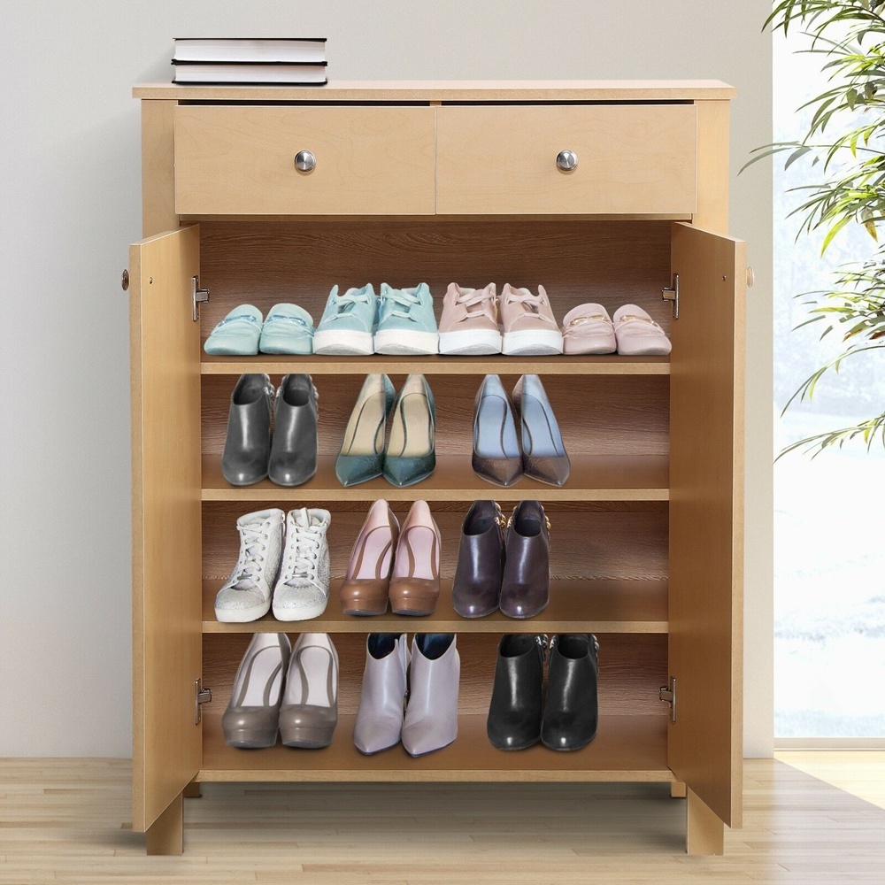 3 Layer Steel Shoe Rack Storage Metal Shoes Cabinet Wall Cabinet Shoe Rack