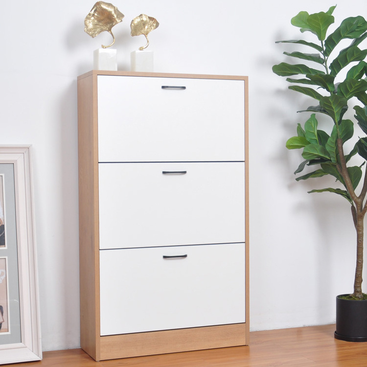 Ultra-thin shoe cabinet door-turning shoe cabine modern and economical door cabinet