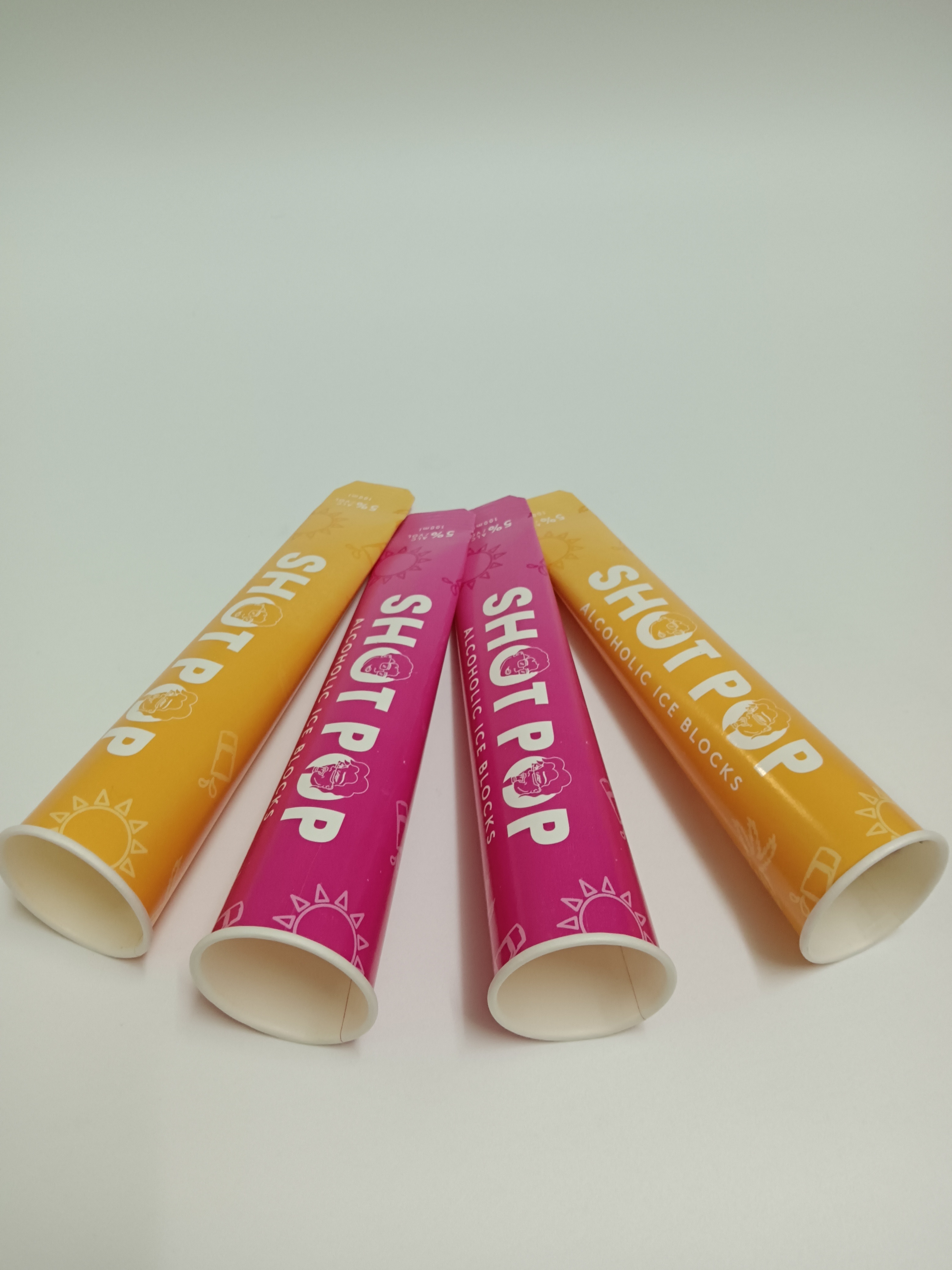 SP080 New Design Customize Sizes Colorful Eco- Friendly Callippo Paper Tubes Ice Popsicle Packaging