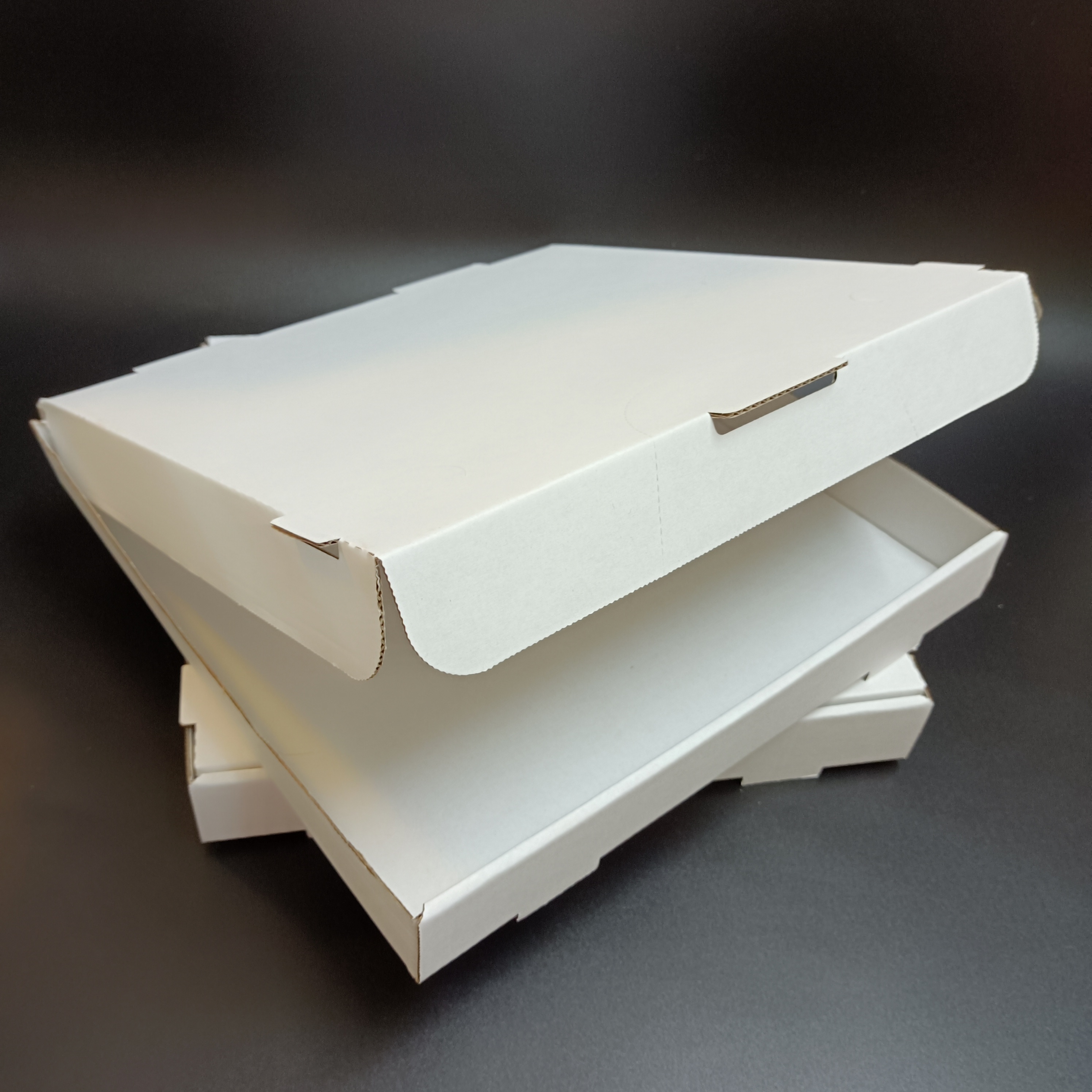 SP1657 Wholesale Custom Printing Corrugated paper Pizza Packing Portable Delivery Pizza Box  take away packaging