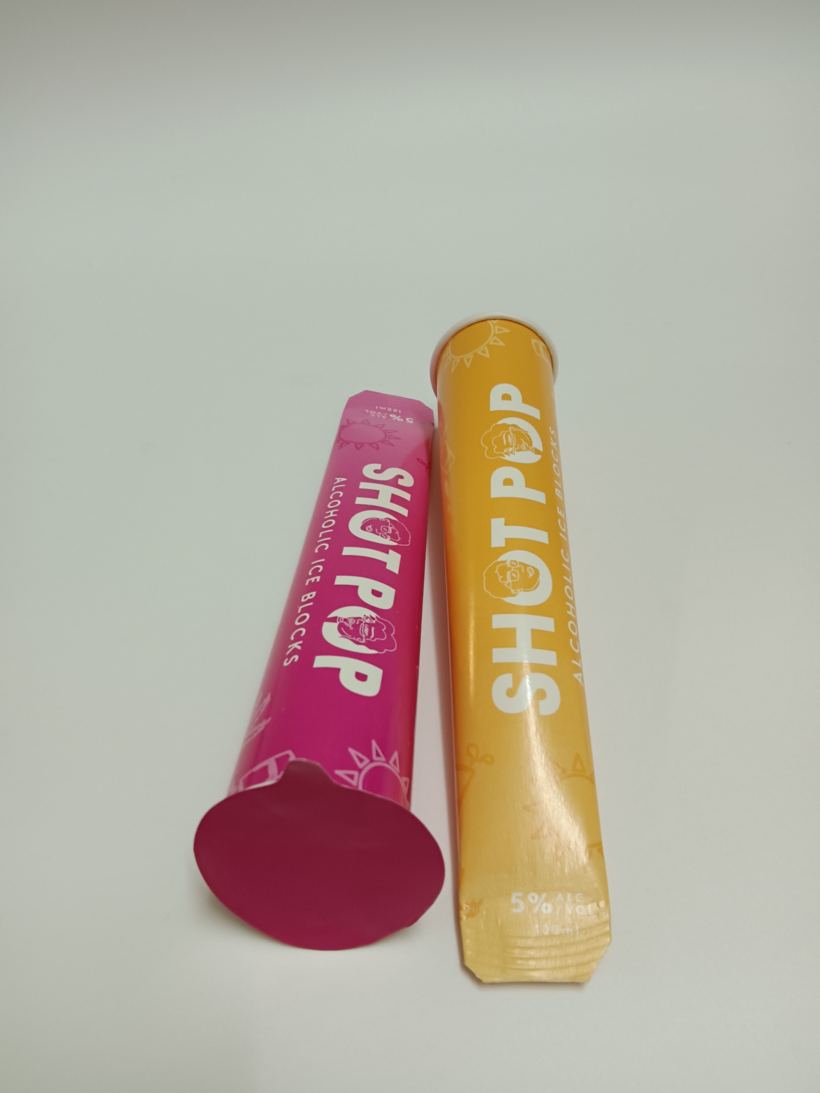 SP080 New Design Customize Sizes Colorful Eco- Friendly Callippo Paper Tubes Ice Popsicle Packaging