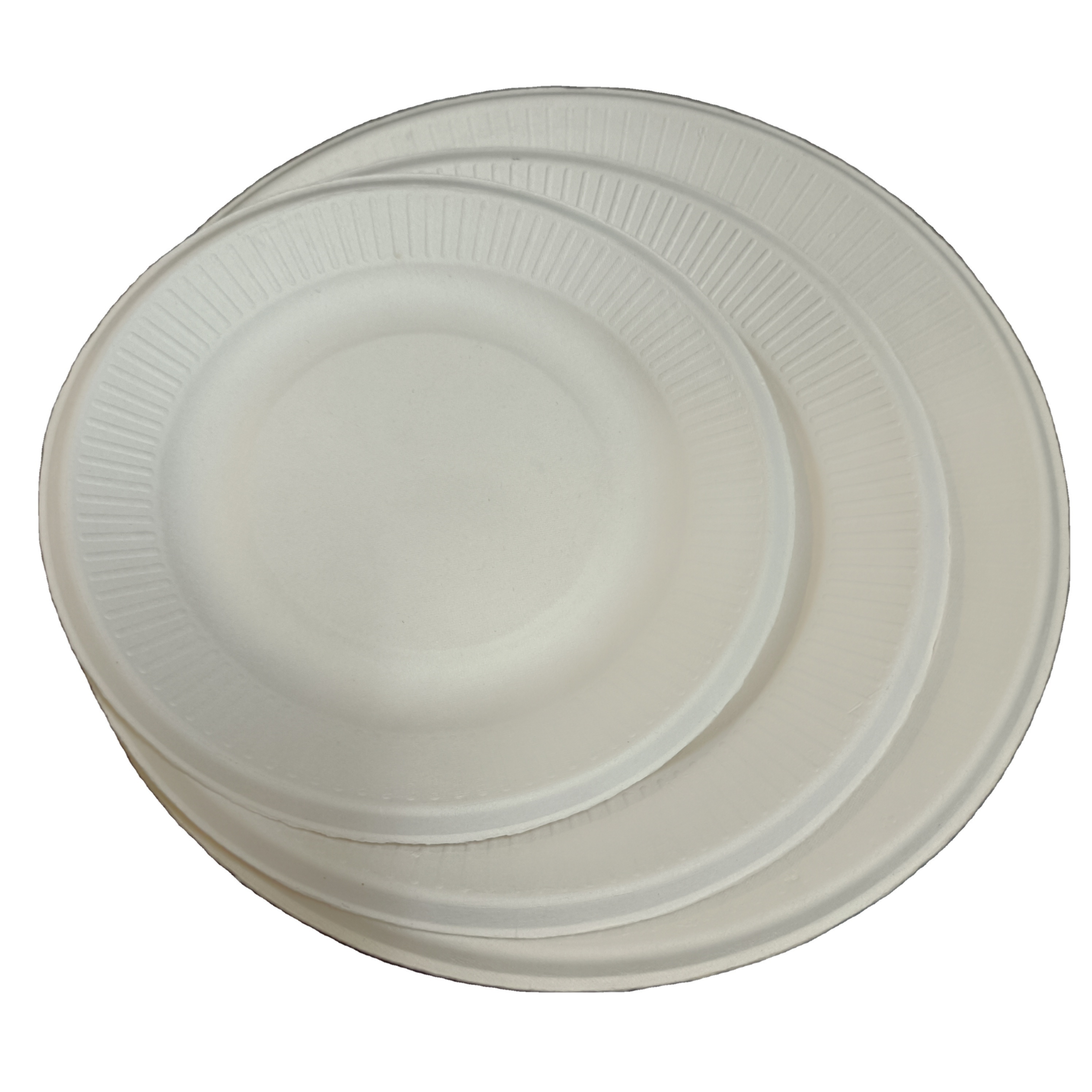 SP1636 100% Sugarcane Fiber Compostable Disposable Round plate for Pizza Eco Paper Plates  6