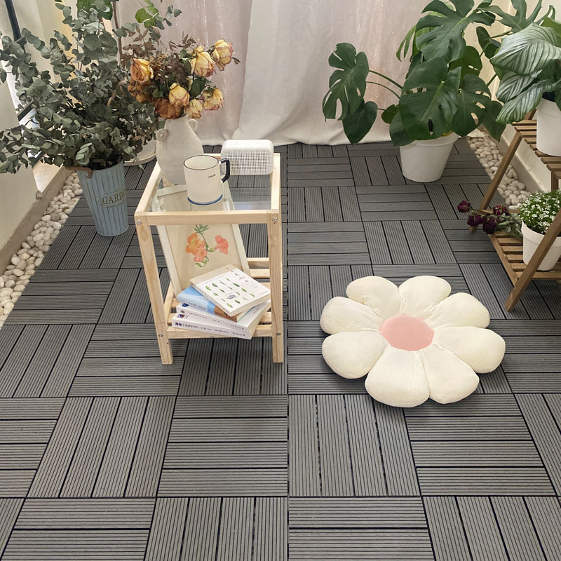 Top selling pool garden floor wpc diy tiles decking