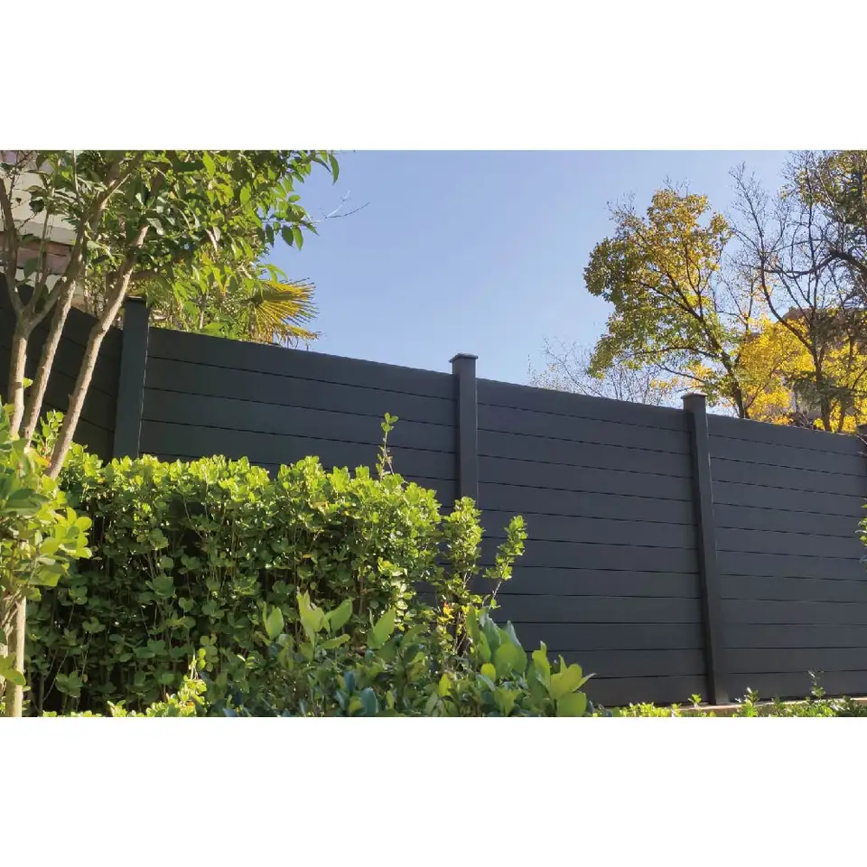 privacy home decorative Garden Fence Panels Aluminium post WPC Farm Fence