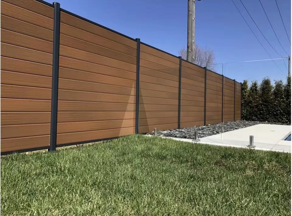 waterproof wpc garden fence board wpc fence composite fencing