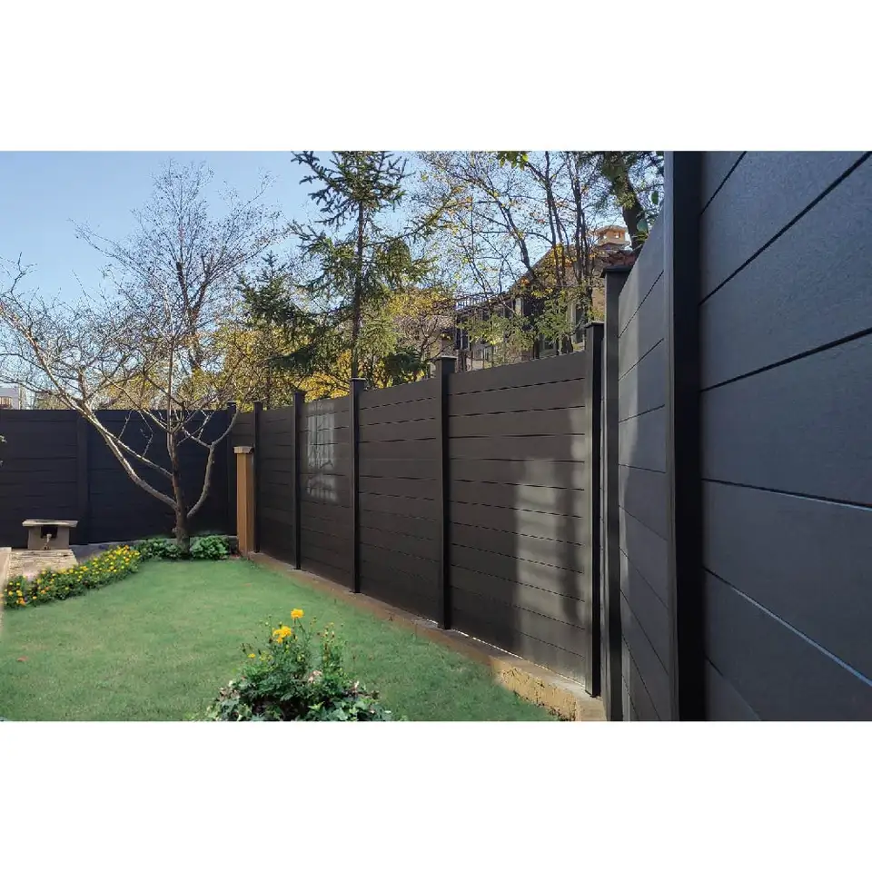 privacy home decorative Garden Fence Panels Aluminium post WPC Farm Fence