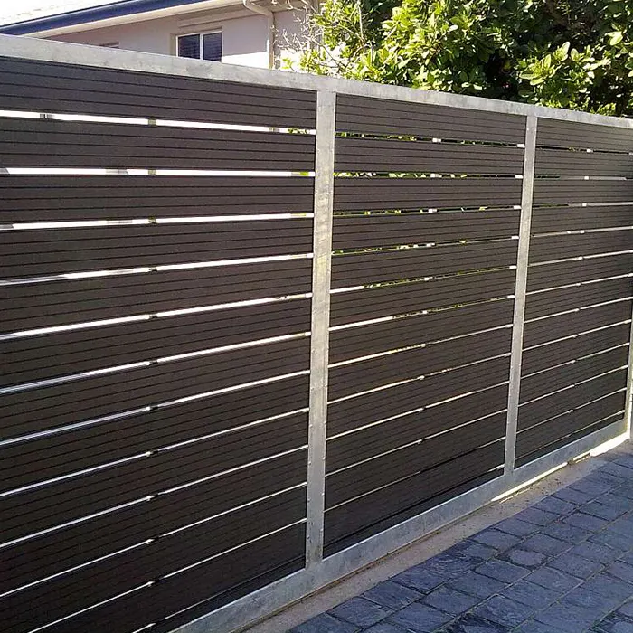 privacy home decorative Garden Fence Panels Aluminium post WPC Farm Fence