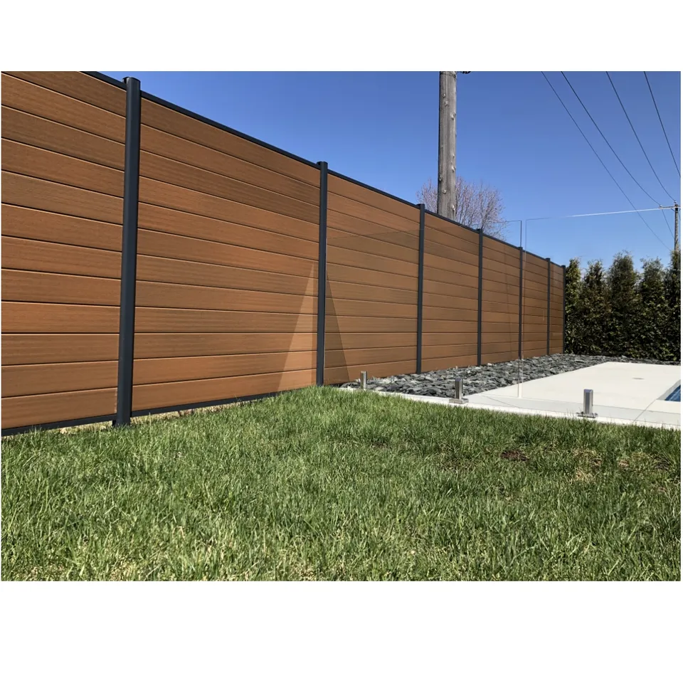 privacy home decorative Garden Fence Panels Aluminium post WPC Farm Fence