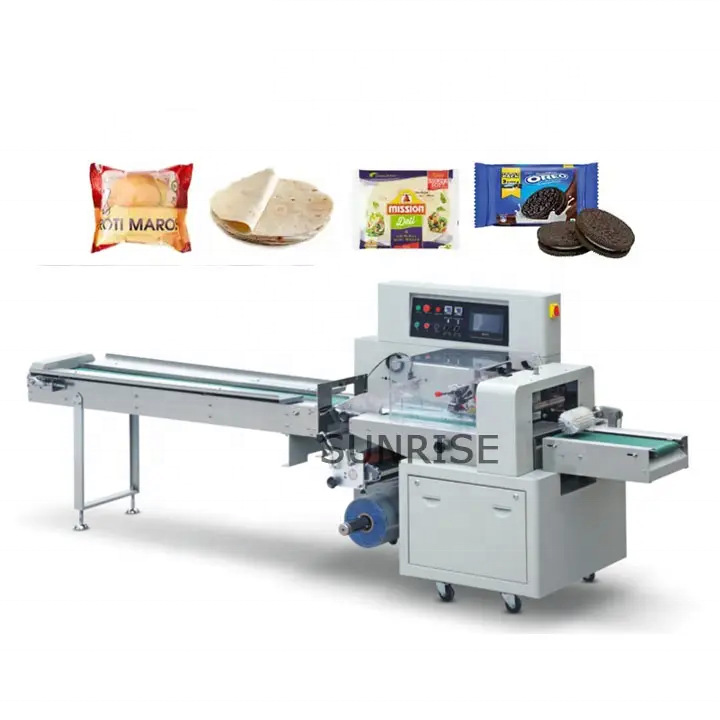 Horizontal Napkin Face small Biscuit Food Pillow Flow Pack Maquina Packing wrapping Machine