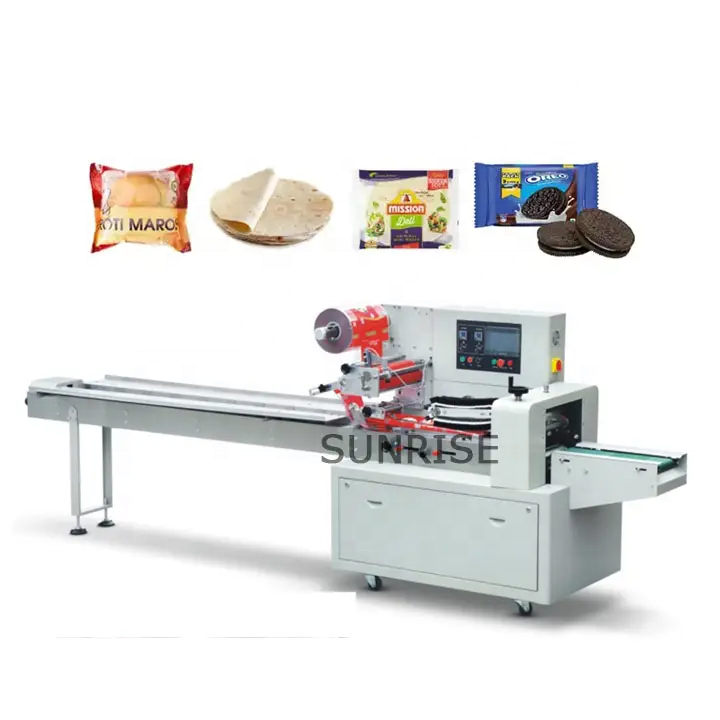 three servo type popsicle bread pillow packaging machine ice cream flow packing wrapping machine