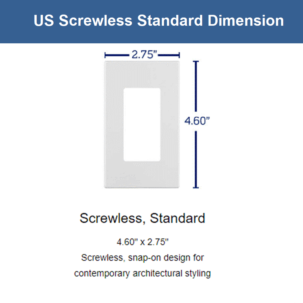 Screwless 1 Gang Blank Cover Plate Standard Size wallplate blank wall panel socket switch covers  Decorate Wall Plate