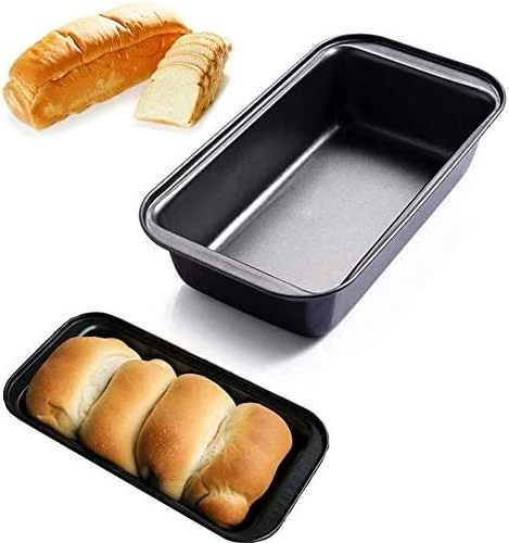 Gold Gray Bread Pan for Baking Loaf Pan 1 Lb Loaf Pan with Wide Grips Nonstick Bread Tin for Homemade Bread