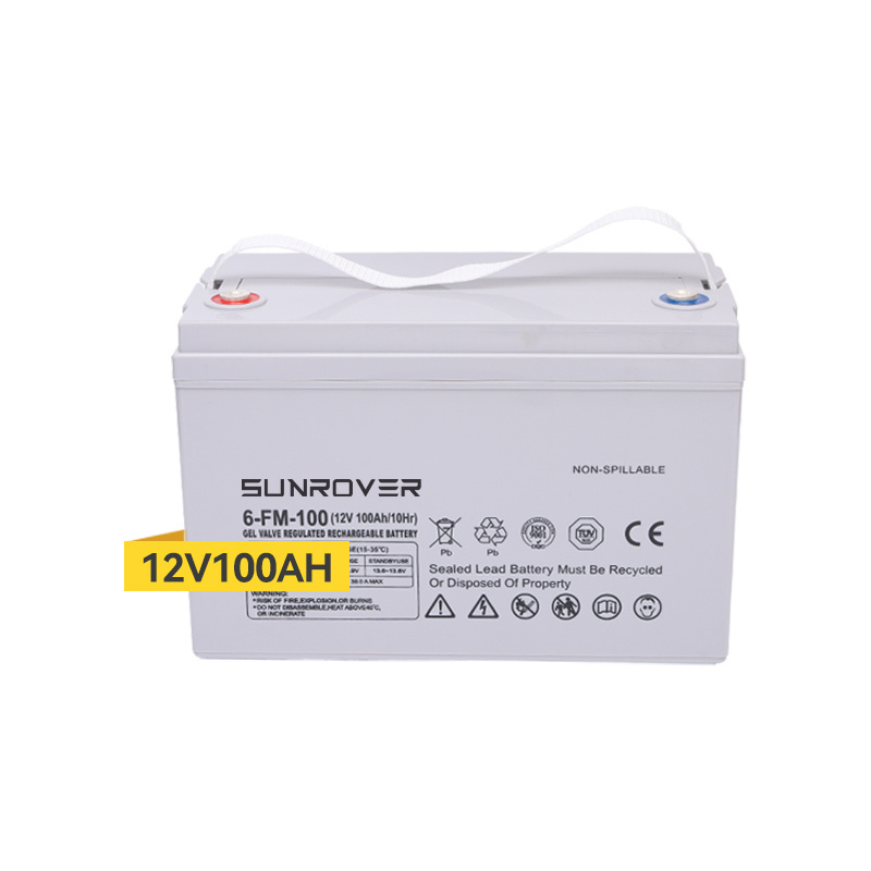 12V 100Ah Graphene Sealed Lead Acid Batteries Deep Cycle Solar Storage Battery Rechargeable Gel Battery Solare Storage Bateria