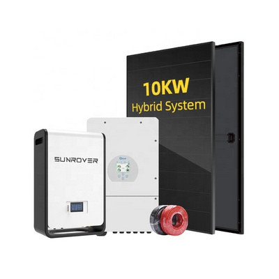 Deye 10KW inverter hybrid off grid gel battery solar energy storage lithium battery 10kw solar system