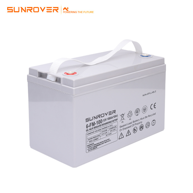 12V 100Ah Graphene Sealed Lead Acid Batteries Deep Cycle Solar Storage Battery Rechargeable Gel Battery Solare Storage Bateria