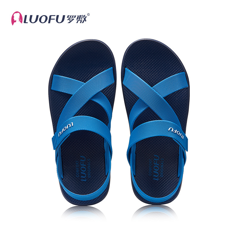 Luofu PVC man Outdoor Open toed Sandals Anti slip Wear resistant Casual Beach Shoes