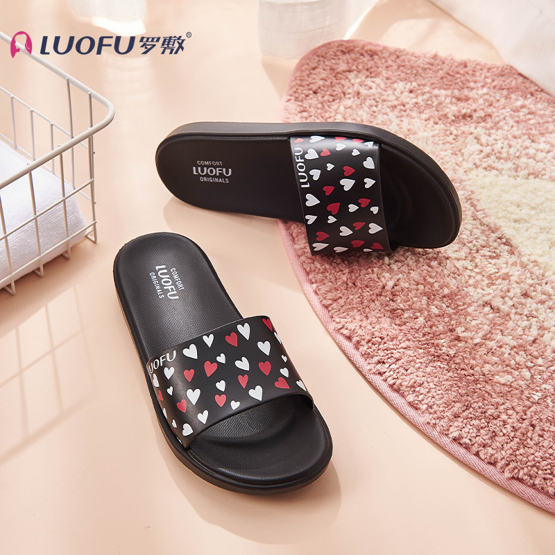 2021 HOT SALE LUOFU  Dorm Shoes Women Shower Slippers Bathroom Slippers Sandals House Slippers Non Slip Shoes