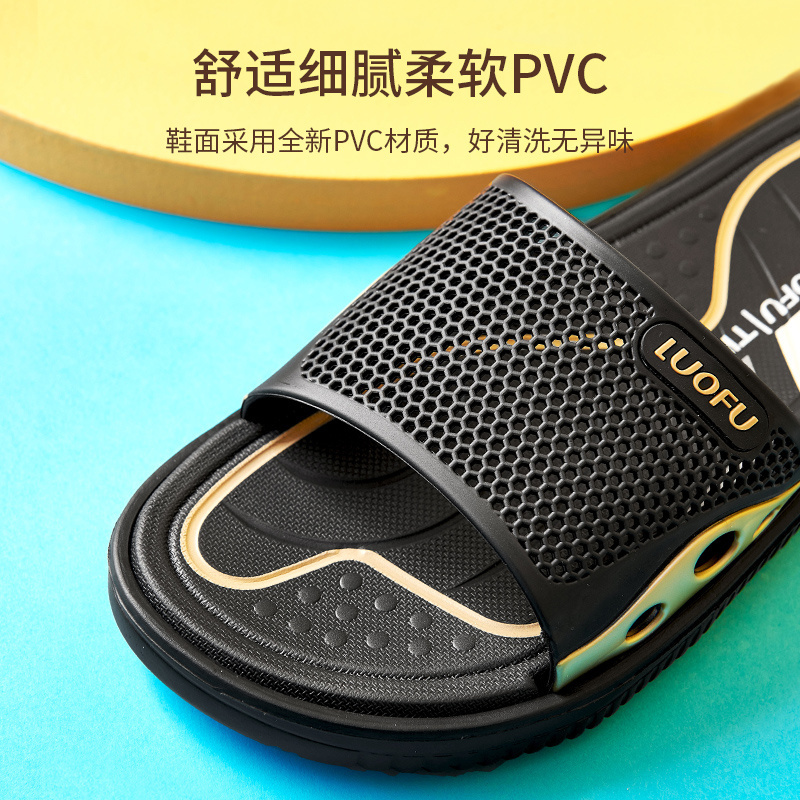 LUOFU 2021 MEN casual summer shoes high Quality Wholesale Custom Cheap men's slippers