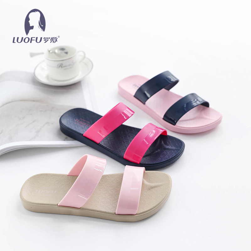 LUOFU shoes 2021 high quality hot sale pvc women slide sandals slipper birken sandals