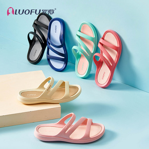 Luofu PVC lady strap Sandals Anti slip Wear resistant Casual soft Beach Shoes