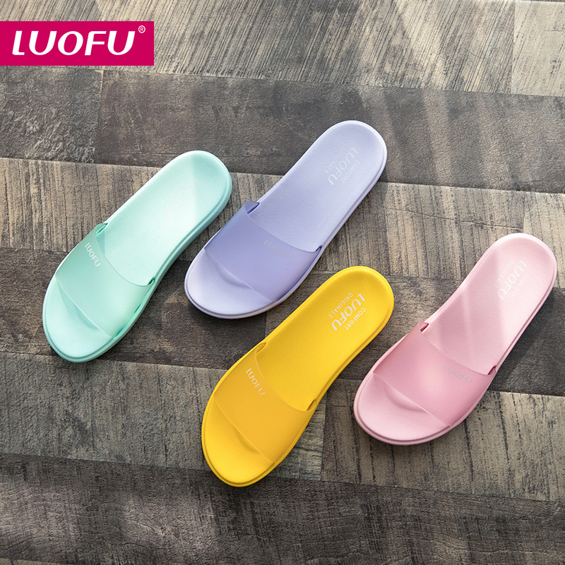 LUOFU EVA comfortable slippers mother and daughter matching shower slippers and sandals jelly shoes