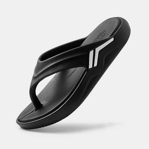 Luofu cozy thong men slippers Wear resistant thick soles shock absorption Couple sporty slipper