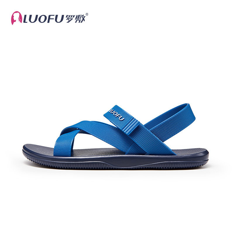 Luofu PVC man Outdoor Open toed Sandals Anti slip Wear resistant Casual Beach Shoes