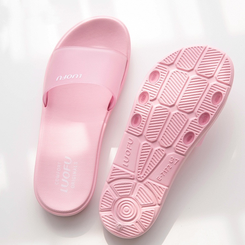 LUOFU EVA comfortable slippers mother and daughter matching shower slippers and sandals jelly shoes