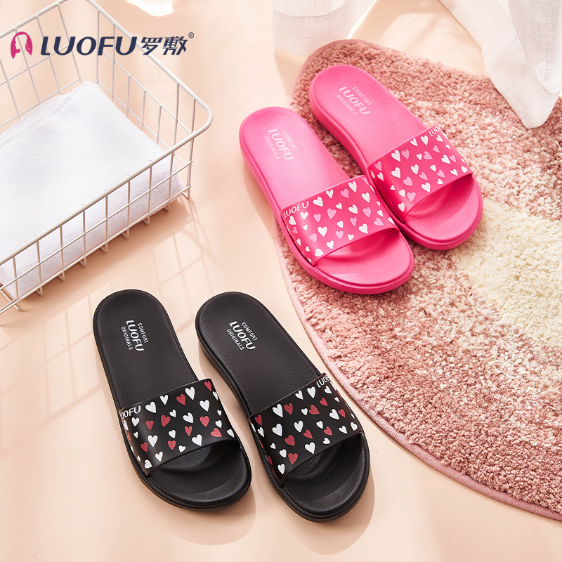 2021 HOT SALE LUOFU  Dorm Shoes Women Shower Slippers Bathroom Slippers Sandals House Slippers Non Slip Shoes