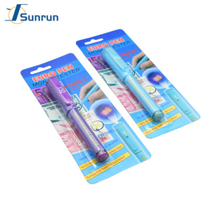 Best Seller Cash Currency Detecting Marker Pen 2 IN 1 Banknote Tester Pen  Bank Note Checker Detector With UV Light