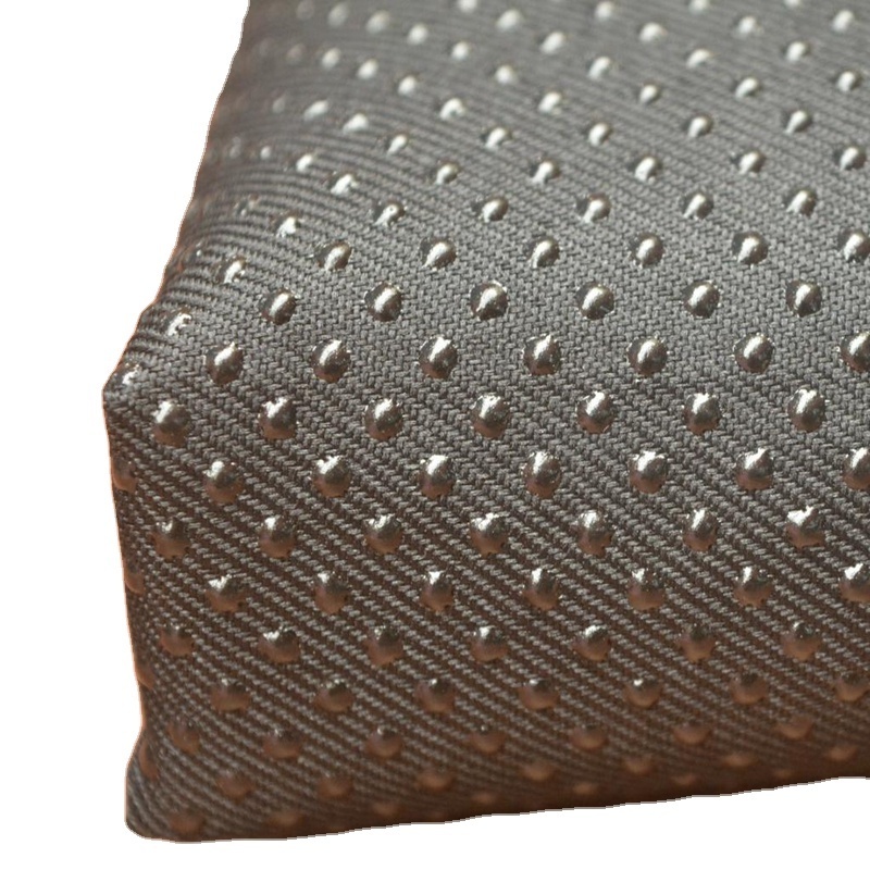 pvc silicone dot polyester cushion fabric cushion bottom anti slip fabric non slip fabric